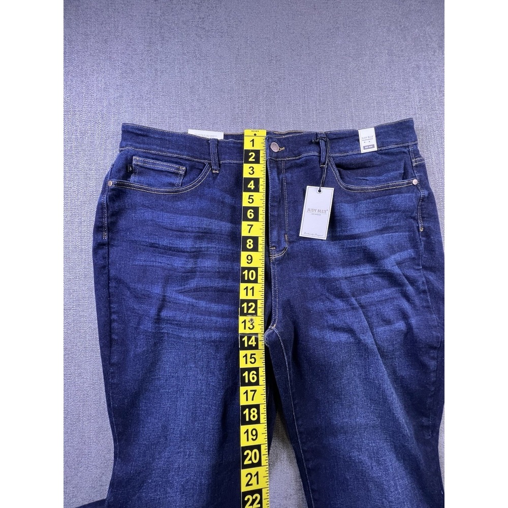 Judy Blue Jeans Women's 22W Blue Skinny‎ Fit Boho City Preppy Dark Wash NWT - Picture 10 of 16